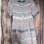 Tasha Polizzi Dress Sz M Colt Tunic Western Shirt Desert Colors Aztec Cotton Size M Photo 0