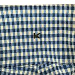 Koral  Katylyn Redford Lapis Blue White Gingham High Rise Flare Pants size S Photo 9