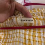 Max Studio  Yellow and White Plaid Maxi Skirt Photo 2