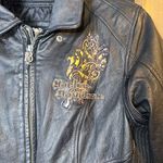 Harley Davidson Leather Embroidered Ridng Jacket Black Size L Photo 2