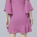 White House | Black Market  NWT Warm Violet Bell Sleeve Short Shift Dress Size 2 Photo 1
