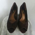 Liz & Co Vintage  Brown Leather Heels Shoes Photo 2