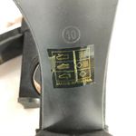 Bella Marie Womens Heels Ankle Strap Block Heel Open Toe Faux Suede Black 10 Photo 4