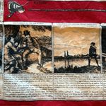 Wathne 🎣 Fly Fishing Silk Scarf Large Red Photo 12