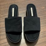 ZARA  Trafaluc Size 41 EU 10 US Black Platform Wedge Sandals Photo 2