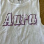 Hanes  Aura Ribbed Tank In White Photo 1