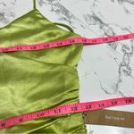 NWT OPT lime satin strappy dress Sz XS Photo 5