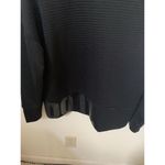 Nike  Dri Fit Womens Small Black Ribbed Long Sleeve Crew Neck Training Top Photo 4