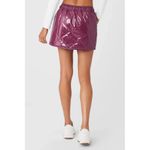 Alo Yoga NWT Alo Snomoto Puffer Mini in Wild Berry High-shine Quilted Skirt XS Photo 7
