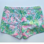 Lilly Pulitzer Adie Shorts Seasalt Blue on Parade 3.5" Inseam Size 6 EUC Photo 4