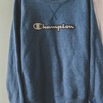 Champion Blue Crewneck Sweatshirt Photo 0