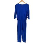 Amanda Uprichard  Silk Jumpsuit Cobalt Blue‎ Size Small Photo 3
