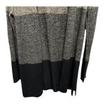 Karen Scott Color Block Minimalist Monochrome Long Open Front Acrylic Long Sweater Size L Photo 2