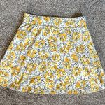 PACT Womens Skirt Organic Cotton Floral Yellow Small Photo 1