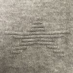 Neiman Marcus  Round Neck Long Sleeve Star Sweater‎ Grey size M Photo 3