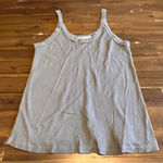 Lacausa  Ribbed Tank Top Blue 100% Cotton Small Photo 0