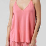 Athleta  Pink‎ Nighttime Bliss Sleep Racerback Cami Size Medium Photo 0