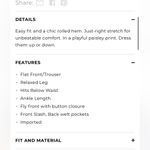 Talbots  Blue & White Paisley Print Relaxed Fit Chino pant 10-playful paisley Photo 9