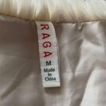 Anthropologie Raga Vest Womens Medium Nomad Fringe Ivory Cream Faux Fur Festival Photo 5