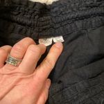 Roxy  Pants Size Small Black Linen Blend Drawstring Waist Womens Photo 2