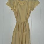 LC Lauren Conrad Short Sleeve Solid Yellow Dress Photo 0