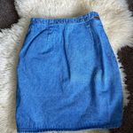Edge Vintage Gitano Wrap Denim Skirt with Fringe Jean skirt 90s vtg Photo 7