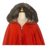 Anthropologie  DAUGHTERS OF THE LIBERATION Pintuck Faux Fur Hooded Parka Size L Photo 4