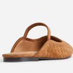 Madewell The Greta Ballet Flat Mule in Warm Hickory, Size 6 Photo 1