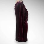 ROMANTIC HUT Women's Burgundy Velvet Long Sleeve Body Con Dress Medium‎ | EUC Photo 4