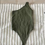 Urban Outfitters  Olive Green One-Shoulder Bodysuit Photo 0
