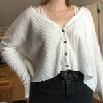 Urban Outfitters Cropped Waffle Sweater Photo 0