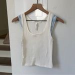 SKIMS NWOT  Cotton Rib Tank 2-Pack in Blue Cloud and White Photo 4