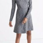 Madewell NWT Bridgewalk Long Sleeve Gray Ponte Knit Fit & Flare Dress Size8 $118 Photo 0