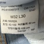 Levi's  721 High Rise Skinny Jeans‎ 32 Distressed Denim Blue Light Wash Photo 7