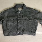 Nothing but a squeeze Women Tweed cropped button down Collared Jacket SZ.Lrg NWT Brown Size L Photo 2