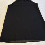 Naked Zebra  LARGE Black High Ruffle Neck Halter Sleeveless Mini Dress LBD Photo 9