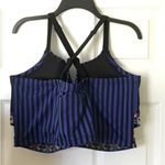 Cacique Lane Bryant | Blue & Black Stripe/Multicolor Boho Bikini Top Photo 7