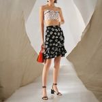 Polo Ralph Lauren Floral Black and Cream ruffle skirt size 4, Spring, Summer Photo 2