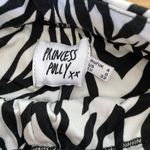 Princess Polly - Zebra Biker Shorts in Black and White Photo 1
