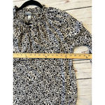A New Day  Dalmatian White Black Blouse Medium White Leopard White Black Photo 6