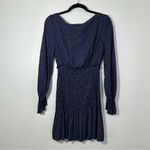 Urban Outfitters Women’s Leandra Smocked Polka Dot Long Sleeve Mini Dress S Photo 3