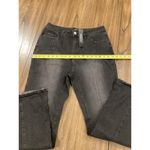 Allegra K  retro Flared Stretch High Rise Dark Wash black Denim Jeans Large NWT Photo 6