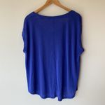 Athleta Womens Stratis II Scoop Neck Tee T-Shirt in Dress Blue Heather Size 1X Photo 2