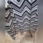 No Boundaries  Black and White Strapless Chevron Dress Photo 4
