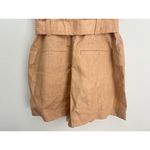 ALC Frank A.L.C. Gilmour 100% Linen Tie Waist Romper Khaki Brown Size 0 NWT Coastal Beach Photo 5