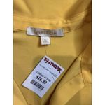 NWT Everleigh Yellow Collared Sleeveless Blouse Pocket Detail Women’s Size XL Photo 1