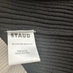 STAUD Cargo Color block Ripped Black And White Button Down Cardigan Pullover S Photo 5