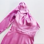 Mac Duggal NEW Ieena Women’s Satin One-Sleeve Minidress Orchid Photo 9