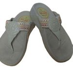 Skechers Natural Cali Tone Ups Sandals Flip Flops Boho Toe Post Thong - Size 9 Photo 0