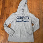 Fanatics  Dallas Cowboys Hoodie Sweatshirt‎ Grey Women’s Small Photo 0